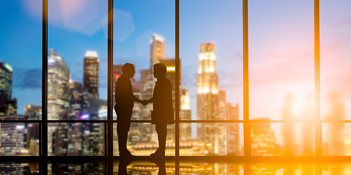 people shaking hands